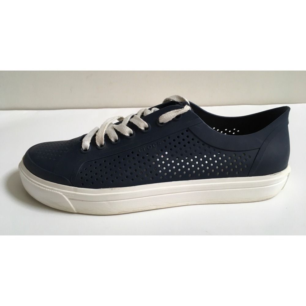 Crocs Citilane Roka Court Mens Navy Blue Casual Shoes 204872 Low Top Size 9